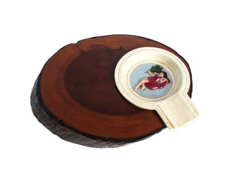 Vintage Pinup Girl Ashtray - Etsy