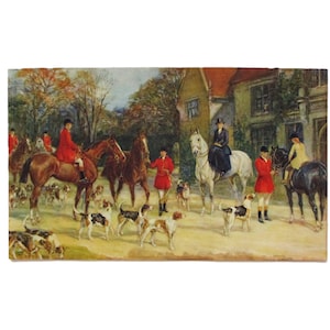 Heywood Hardy Lithograph 20x12 Fox Hunt Print Fox Hunting Hunt Lithograph Vintage Heywood Hardy Print