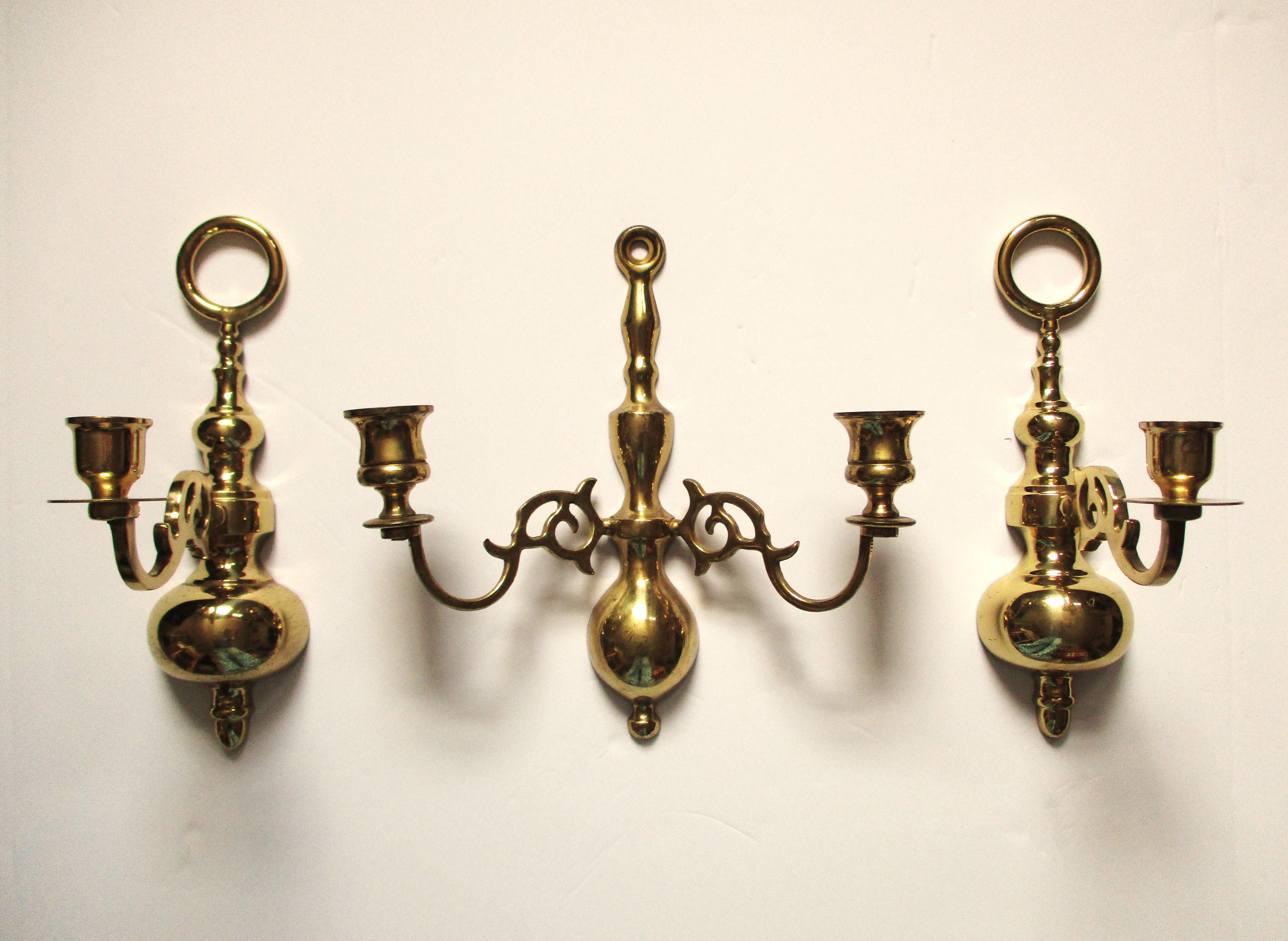 Brass Candle Sconces 