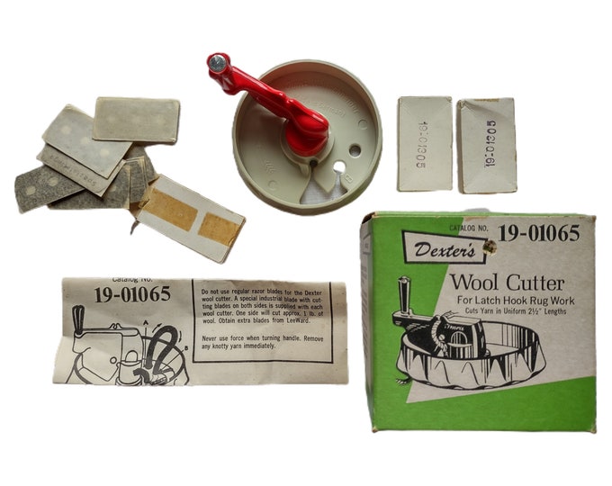 Vintage Dexter's Wool Cutter for Latch Hook Yarn Hooking Tool W/ Xt Blades Etsy