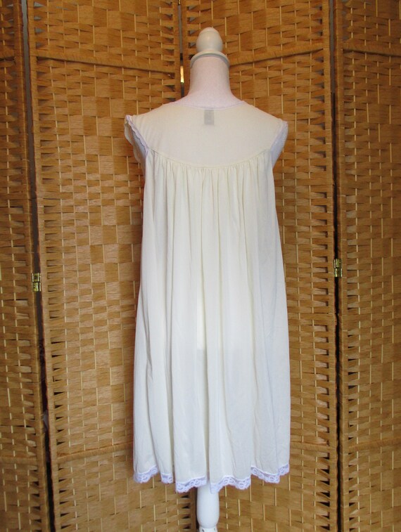 Eve Stillman Nightgown Set Vintage Peignoir Ivory… - image 8