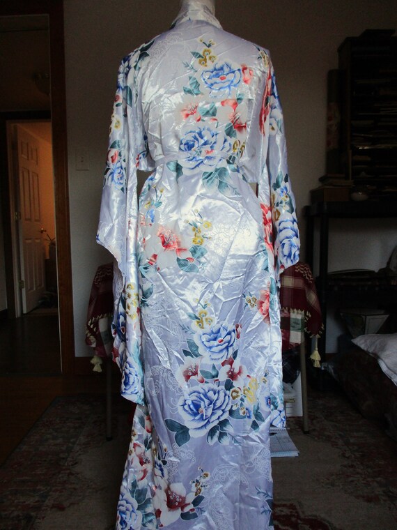 Satin Kimono Robe 1990's Oriental Brand NOS Vinta… - image 5