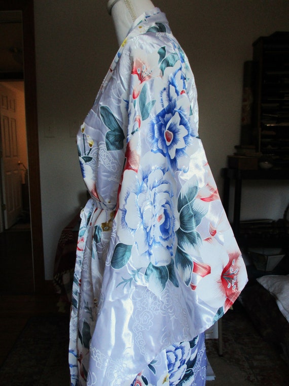 Satin Kimono Robe 1990's Oriental Brand NOS Vinta… - image 2