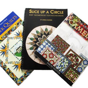Vintage Quilt Books Lot: Camelot, Elm Creek, Circle Patterns