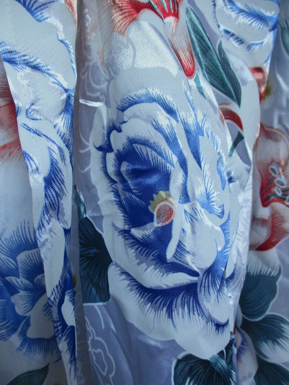 Satin Kimono Robe 1990's Oriental Brand NOS Vinta… - image 9