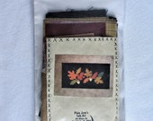 Fall Leaves Applique Kit Table Runner Leaf Nut Mat Sewing Applique Kit NOS