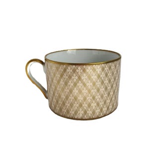 Fitz and Floyd Imperial Dynasty Teacup: Peach & Gold Coffee Cup
