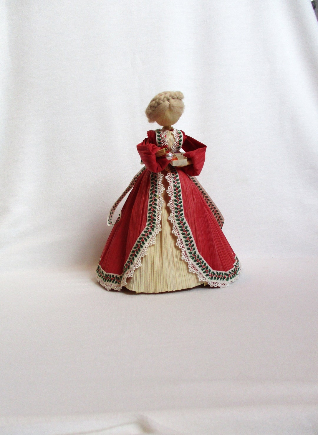 Christmas Corn Husk Doll 7 Decoration Folk Art Figure - Etsy