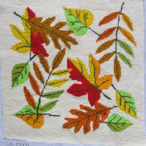 Finished Vintage Needlepoint Etsy