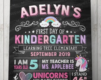 First Day of School Sign - First Day of School Download - First Day of School Teacher - First Day of School Chalkboard Sign - Printable