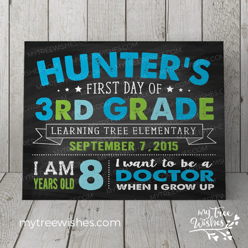 Chalkboard Sign First Day of School Chalkboard Sign First Day of School Sign 1st Day of School Sign Back to School Sign