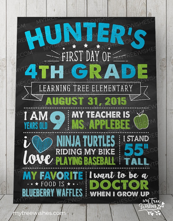 1st Day of School Sign, Back to School Sign, First Day of School Sign, Last Day of School Chalkboard, Chalkboard Poster