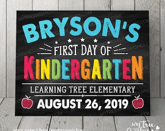 First Day of School Chalkboard Sign - 1st Day of School Sign - Back to School Sign - First Day of School Sign - Chalkboard Sign