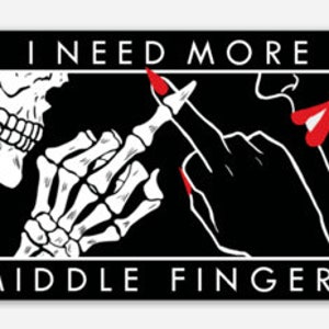 Middle Fingers Sticker