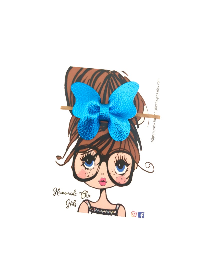 Butterfly hair bows Newborn bow headband Baby girl hair bow Blue butterfly bow Butterfly headband Girls hair bows Toddler bow headband
