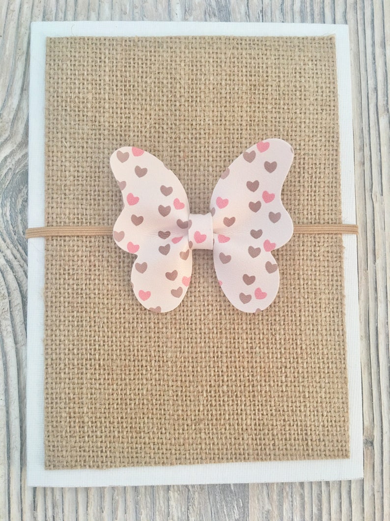 Baby bow headband Butterfly hair bows Newborn headband Baby hair clips Butterfly bow headband Faux leather hair bows Baby bows