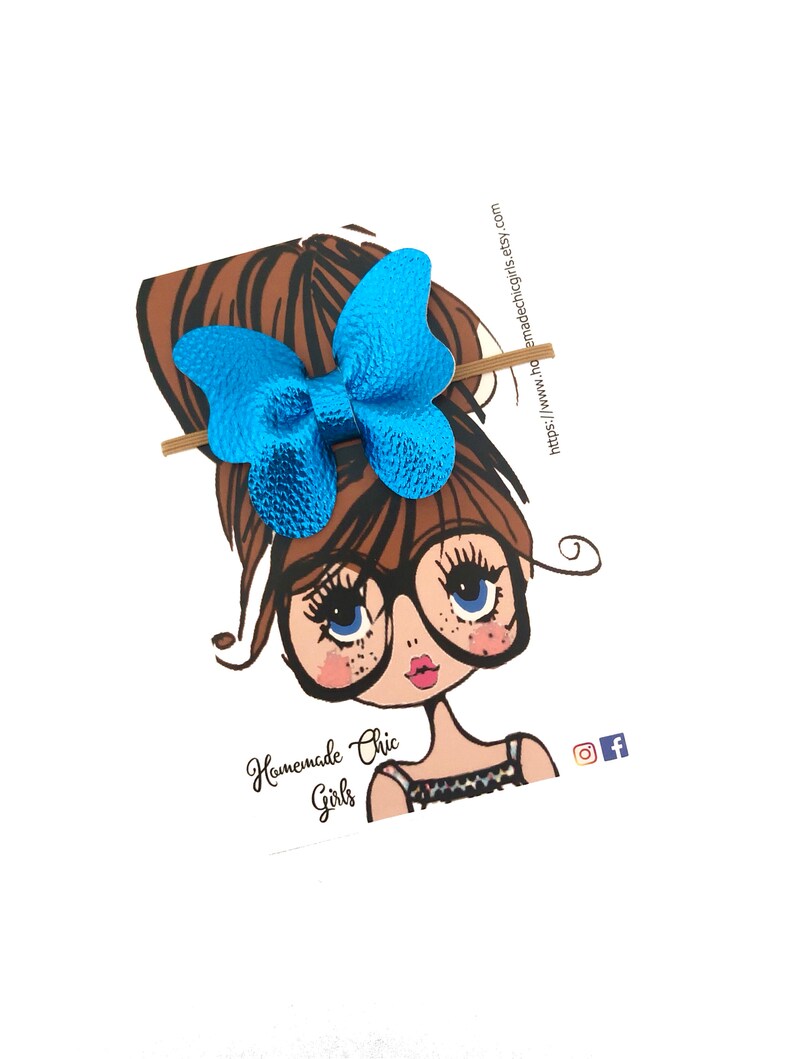 Butterfly hair bows Newborn bow headband Baby girl hair bow Blue butterfly bow Butterfly headband Girls hair bows Toddler bow headband