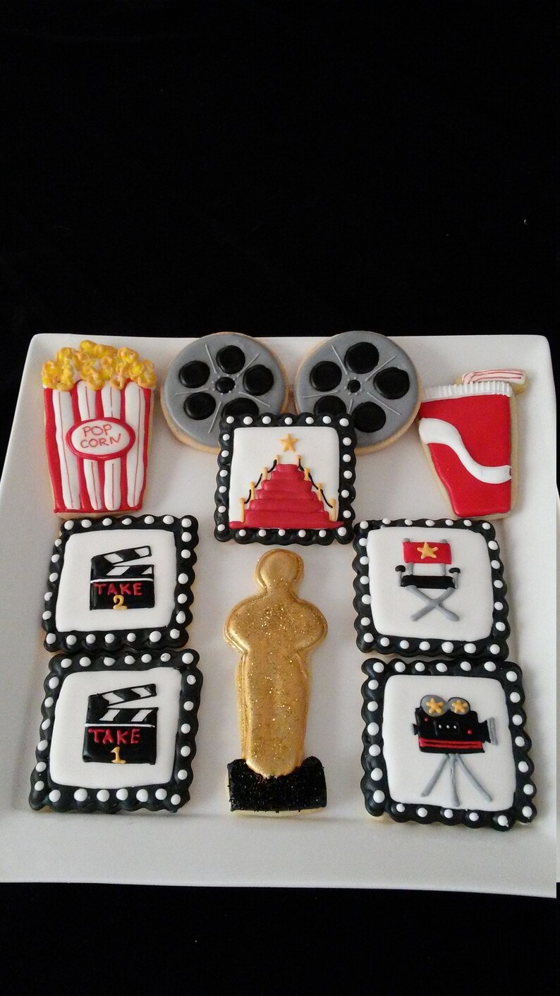 Hollywood Themed Cookie Gift Etsy