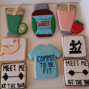 Fitness/Workout Gym Cookie Gift/ Favors