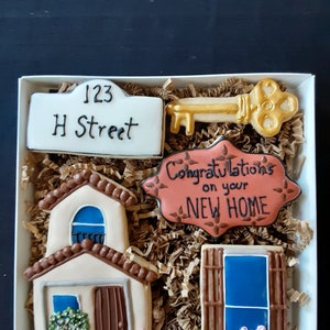 New Home Congratulation Cookie Gift