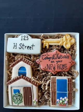 New Home Congratulation Cookie Gift