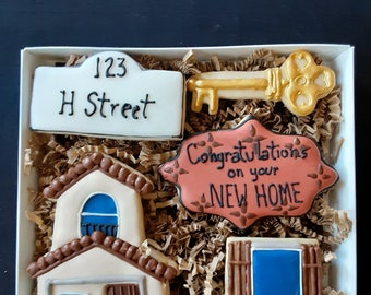 New Home Congratulation Cookie Gift