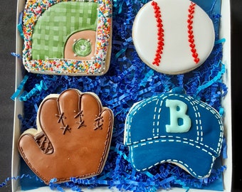 Any Team Baseball Birthday Cookie Gift/Present/Favors