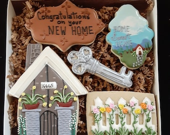 New Home Congratulation Cookie Gift