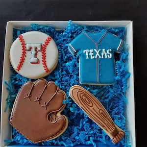 Texas Ranger Baseball Keks Geschenk / Gastgeschenke