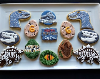 Jurassic Dinosaur Themed Cookie gift/favors