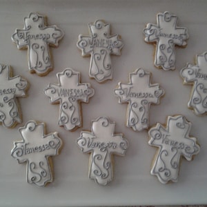 Baptism, First Communion, Confirmation Cross Cookies
