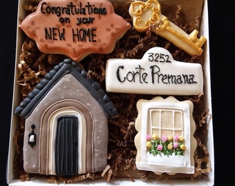 New Home Congratulation Cookie Gift