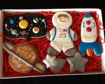 Astronaut Birthday Cookie Gift