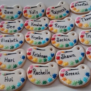 24 Art Palette Cookies