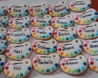 24 Art Palette Cookies