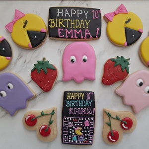 Girls Arcade Themed Cookies/Favors/Party/Gift