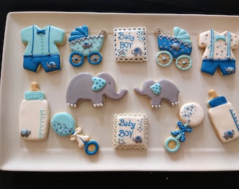 Blauwe variëteit babyshower koekje cadeau/feestartikelen