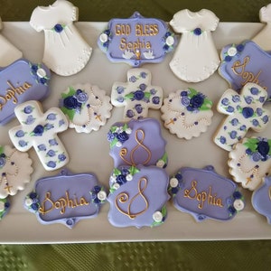 Beautiful Baptism/Confirmation/Christening/First Communion Cookie Gift/Favors
