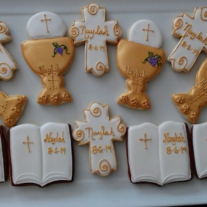 First Communion Cookies Variety 12 Cookies