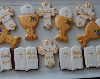 First Communion Cookies Variety 12 Cookies