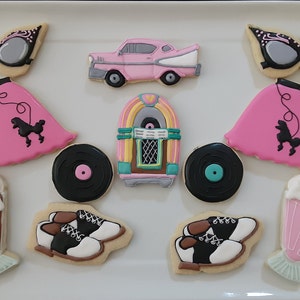 24 Retro 1950&#39;s Themed Cookie Gift