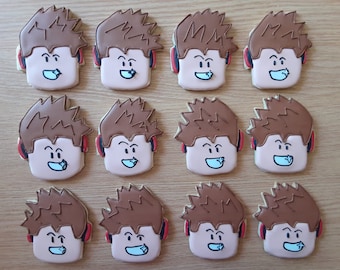 24 Video Game Themed Cookie Gift/Party favors/Birthday