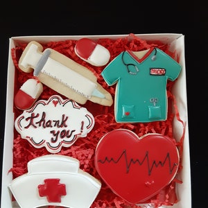Krankenschwester Wertschätzung / Danke / Abschlussfeier / Krankenschwester Tag / Beste Krankenschwester / Geburtstag / Keks Geschenk / Gastgeschenke
