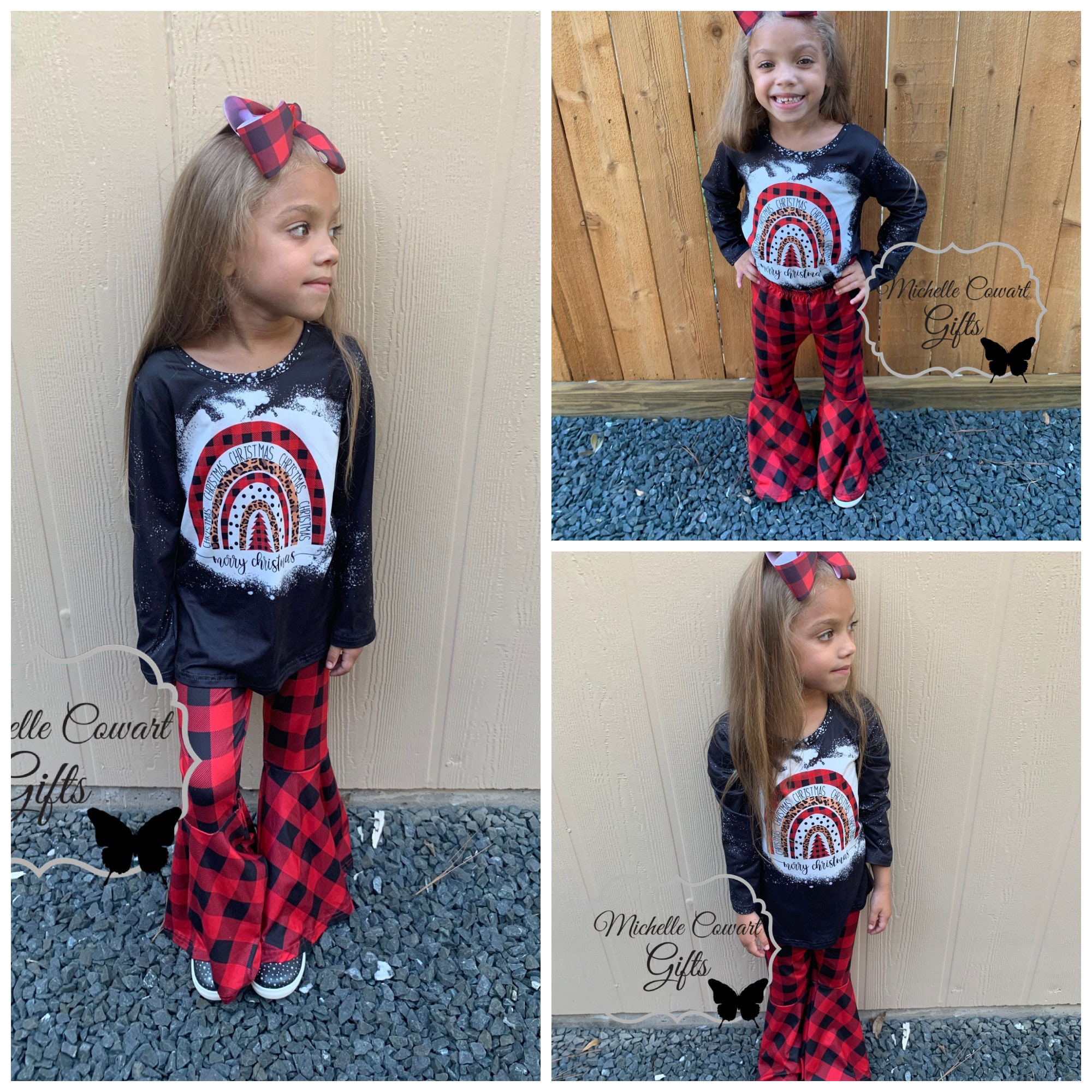 5t Christmas Outfit Etsy