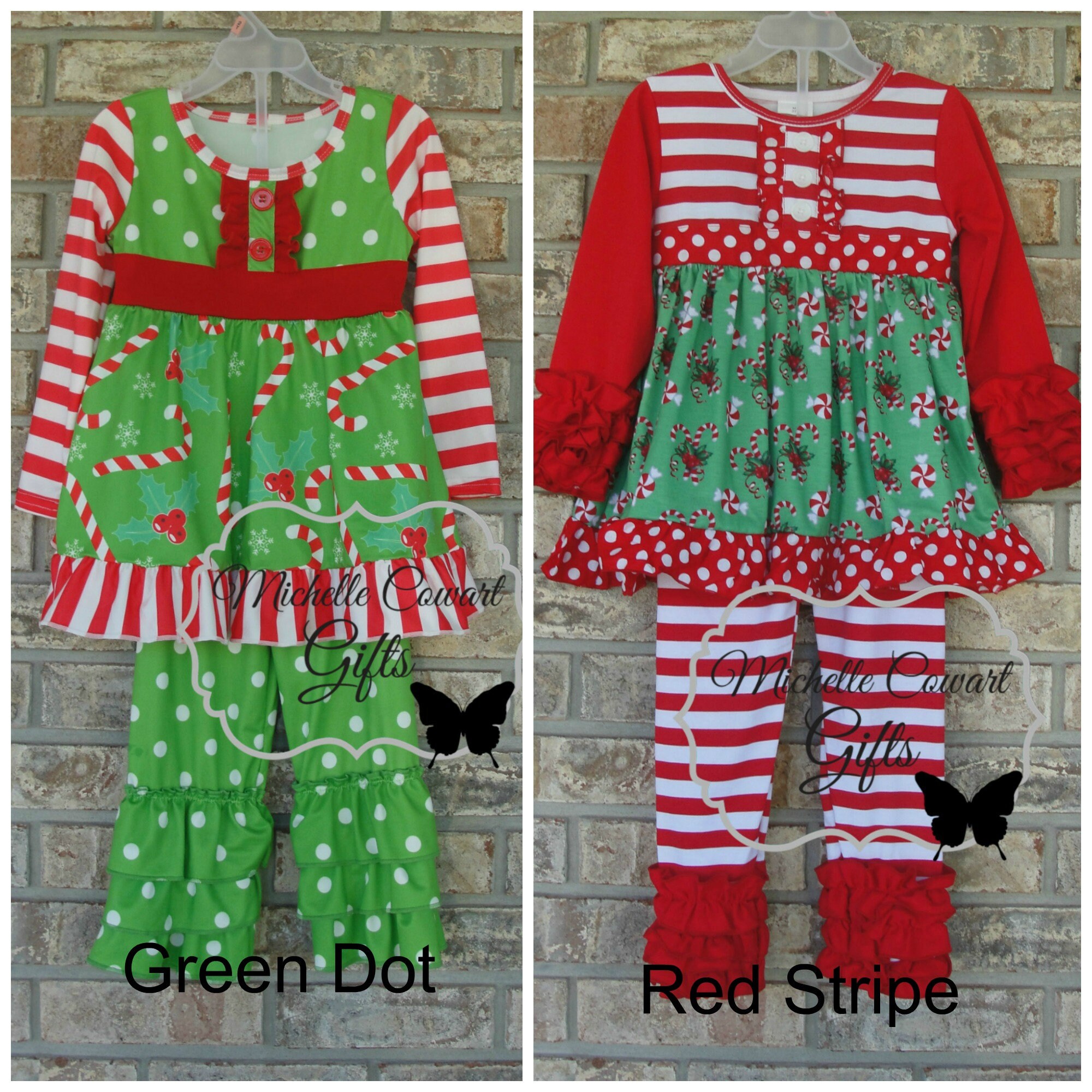 christmas ruffle pants