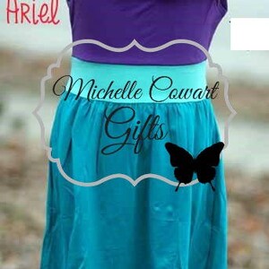 Girls Princess Dress, Ariel, Snow White, Minnie, Disney, Birthday Dress, Monogrammed Disney Dress 18M 2 3 4 5 6 7 8 10 Disney Dress RTS bild 6