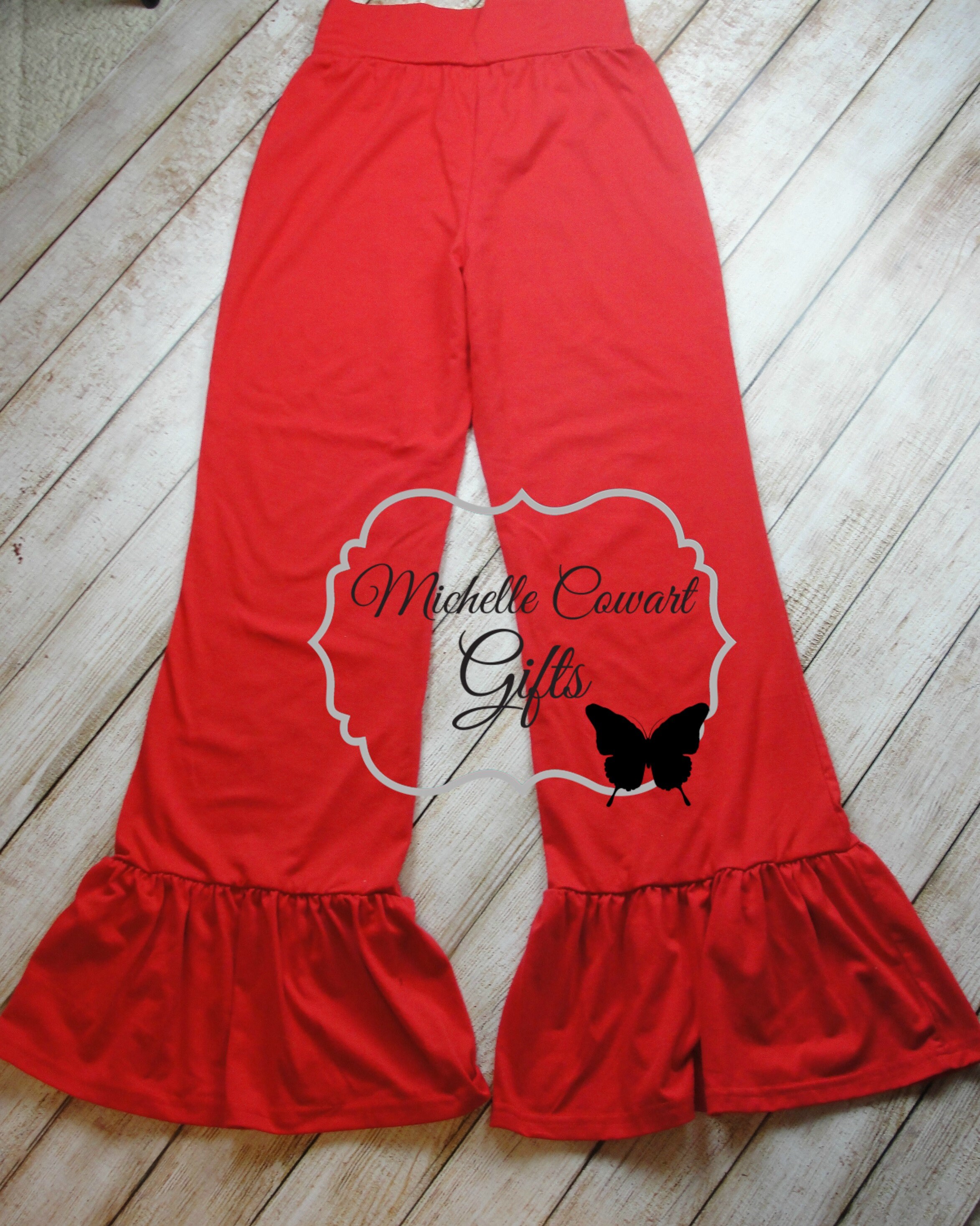 Ruffle Pull-On Pants