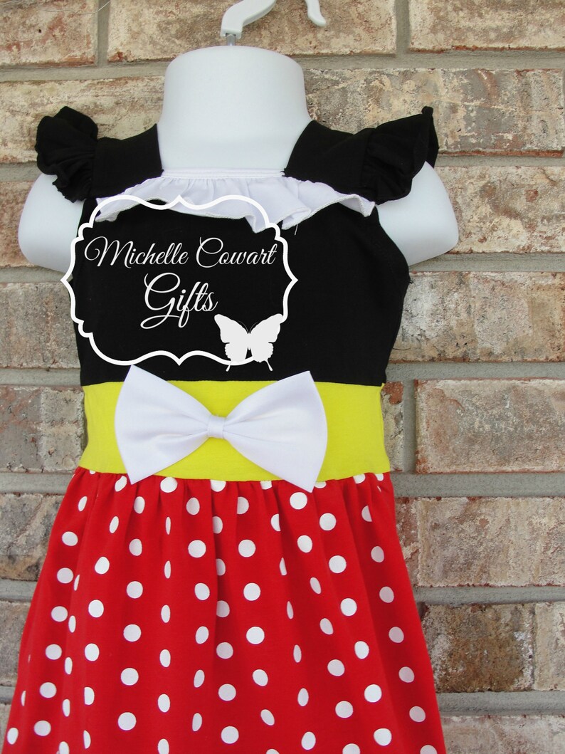 Girls Princess Dress, Ariel, Snow White, Minnie, Disney, Birthday Dress, Monogrammed Disney Dress 18M 2 3 4 5 6 7 8 10 Disney Dress RTS bild 5