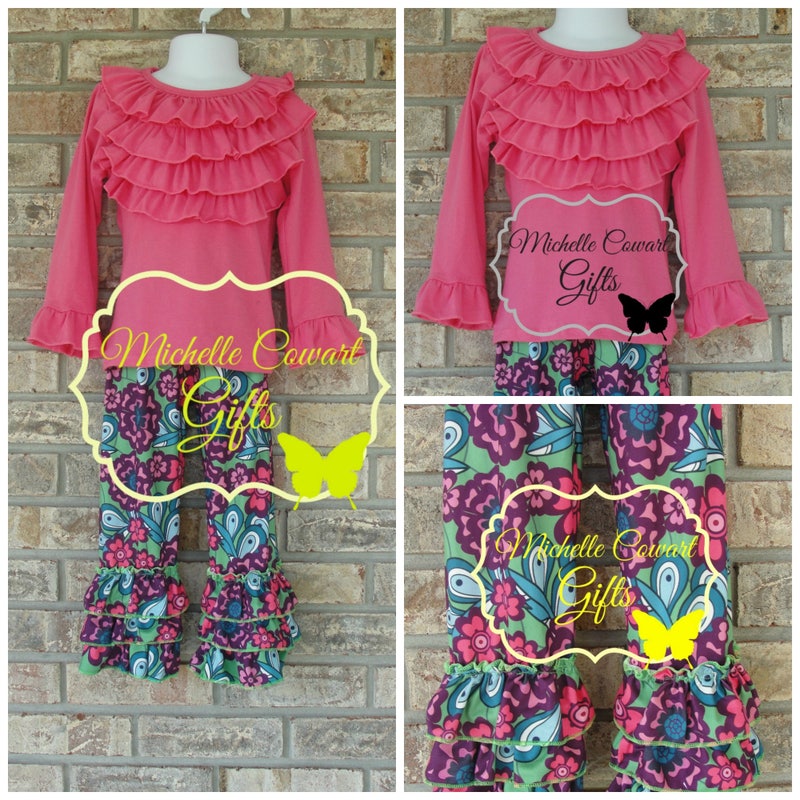 Girls Ruffle Shirt - Etsy