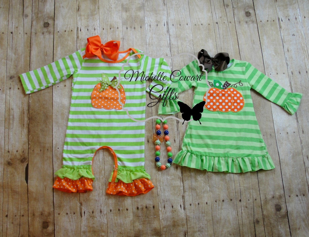 Tri-Colored Pumpkin Dress 3m main image 1
